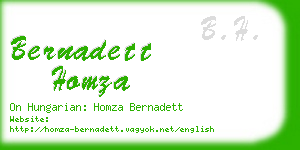 bernadett homza business card
